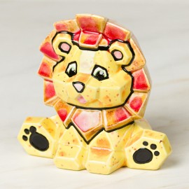 Ceramic Bisque Lion Facet-ini